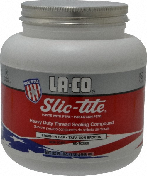 LACO Pipe Thread Sealant White, 1 qt Can MSC Industrial Supply Co.