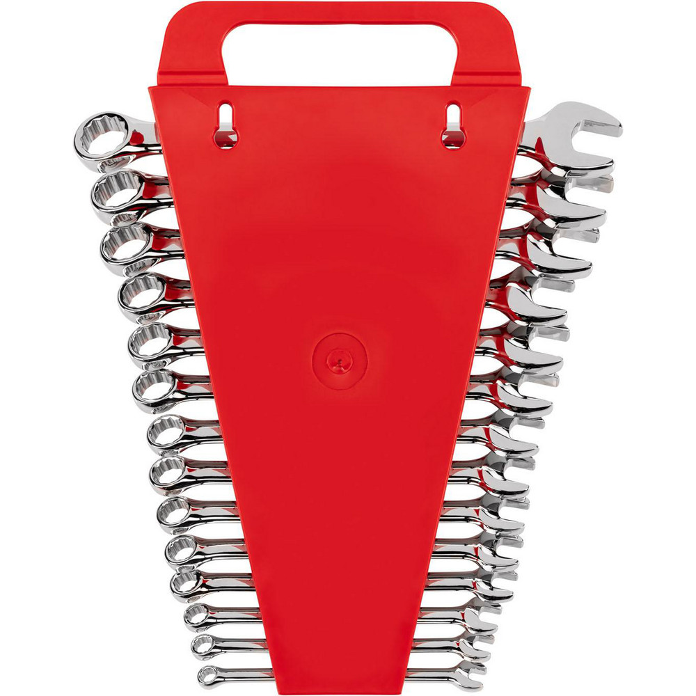 TEKTON Ringmaulschlüsselset 14-teilig (6–19 Mm) – Mit Halter, Abgewinkelte Enden, Für Enge Räume
