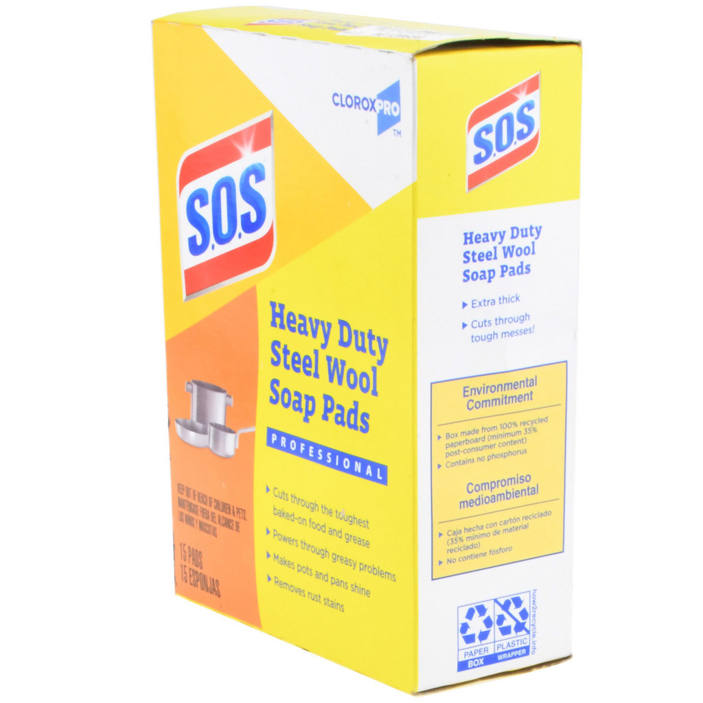 15 Qty 1 Pack Steel Wool Scouring Soap Pad