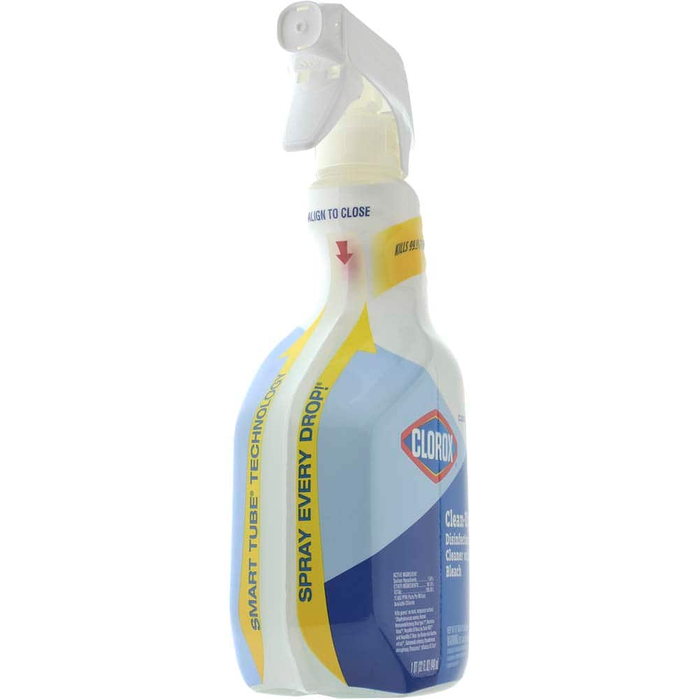 Clorox Bleach Disinfectant, 32 oz. Trigger Spray Bottle, Unscented,  Translucent 31478
