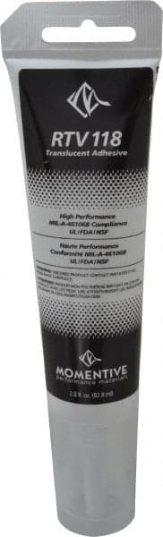 Momentive Performance Materials RTV118 3TG Joint Sealant: 2.8 oz Tube, Clear, RTV Silicone 