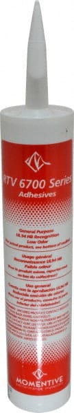 Joint Sealant: 10 oz Tube, Clear, RTV Silicone