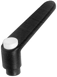 A-Tapped Adjustable Clamping Handle: M10 Thread, 5/8" Hub Dia, Zinc