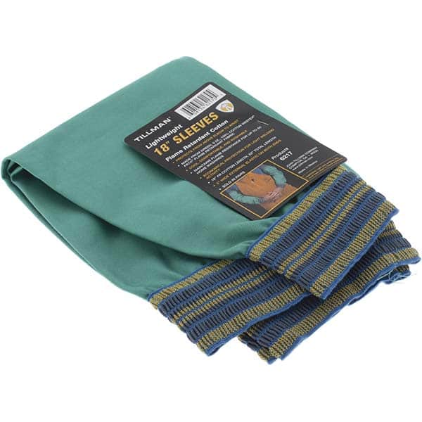 Flame-Resistant Sleeves: Size Universal, Cotton, Green