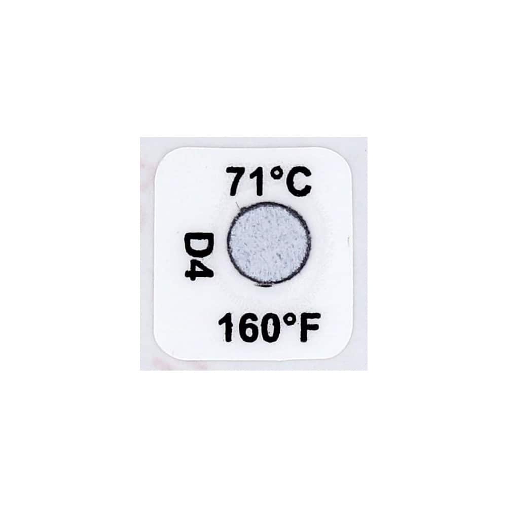 71°C Temp Indicating Label