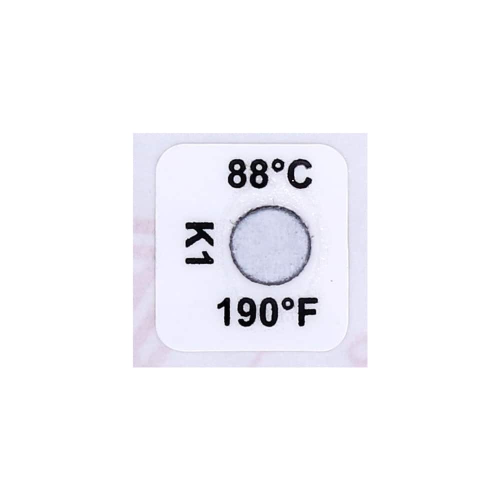88°C Temp Indicating Label
