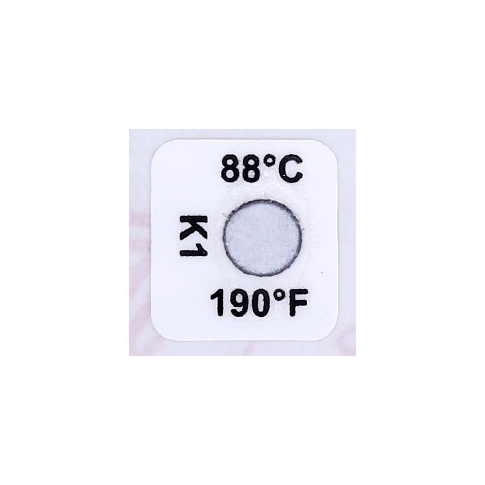 88°C Temp Indicating Label