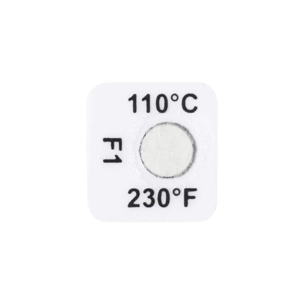 104°C Temp Indicating Label