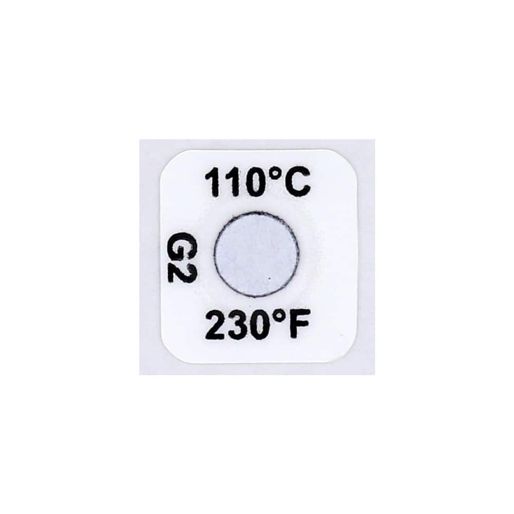 110°C Temp Indicating Label