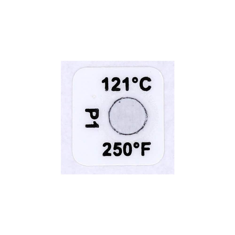 121°C Temp Indicating Label