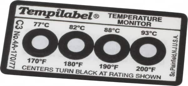 Tempil 26702 77/82/88/93°C Temp Indicating Label 
