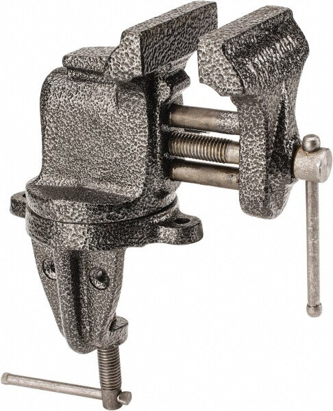 Bench & Pipe Combination Vise: 3" Jaw Width, 2-1/2" Jaw Opening, 2-5/8" Throat Depth