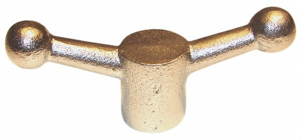 Clamping-Speed Handles & Levers; Product Type: Speed Handle ; Hole Type: Blank ; Number of Arms: 2 (Offset) ; Material: Cast Iron ; Material: Cast Iron ; Ball Diameter: 0.750