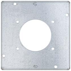 Cooper Crouse-Hinds TP732 Square Surface Electrical Box Cover: Steel 