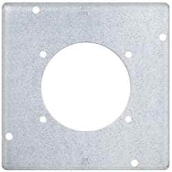 Cooper Crouse-Hinds TP734 Square Surface Electrical Box Cover: Steel 