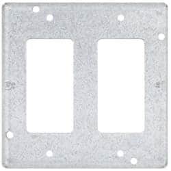 Cooper Crouse-Hinds TP741 Square Surface Electrical Box Cover: Steel 