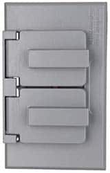 Cooper Crouse-Hinds TP7233 Weather Proof Electrical Box Cover: Aluminum 