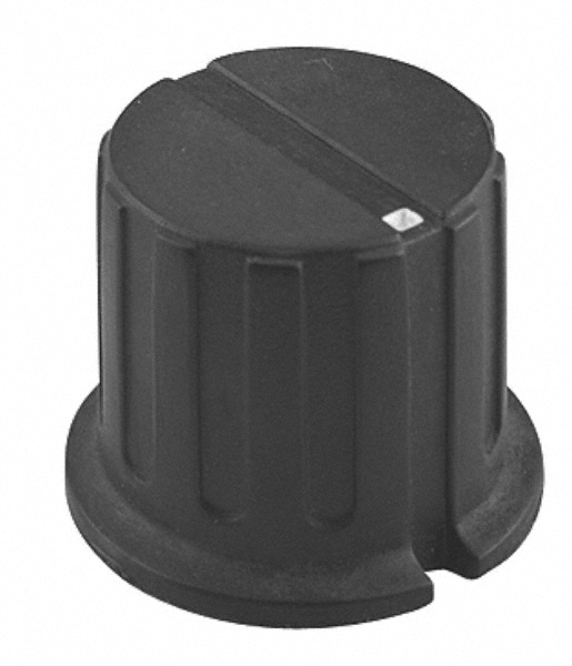 51/64" Knob Diam, 35/64" Recess Diam, Skirted Knob