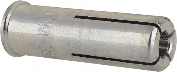 Drop-In Concrete Anchor: 5/8" Dia, 2" Min Embedment