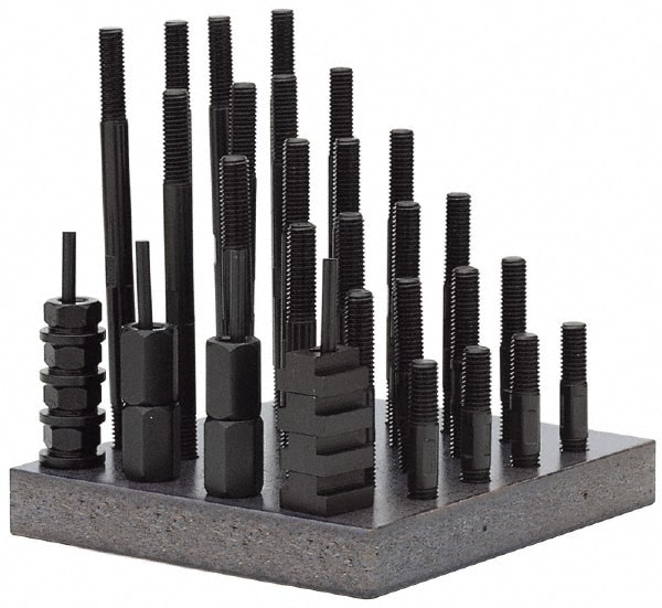 9//16/"... Gibraltar 52 Piece Fixturing Step Block /& Clamp Set with 1/" Step Block