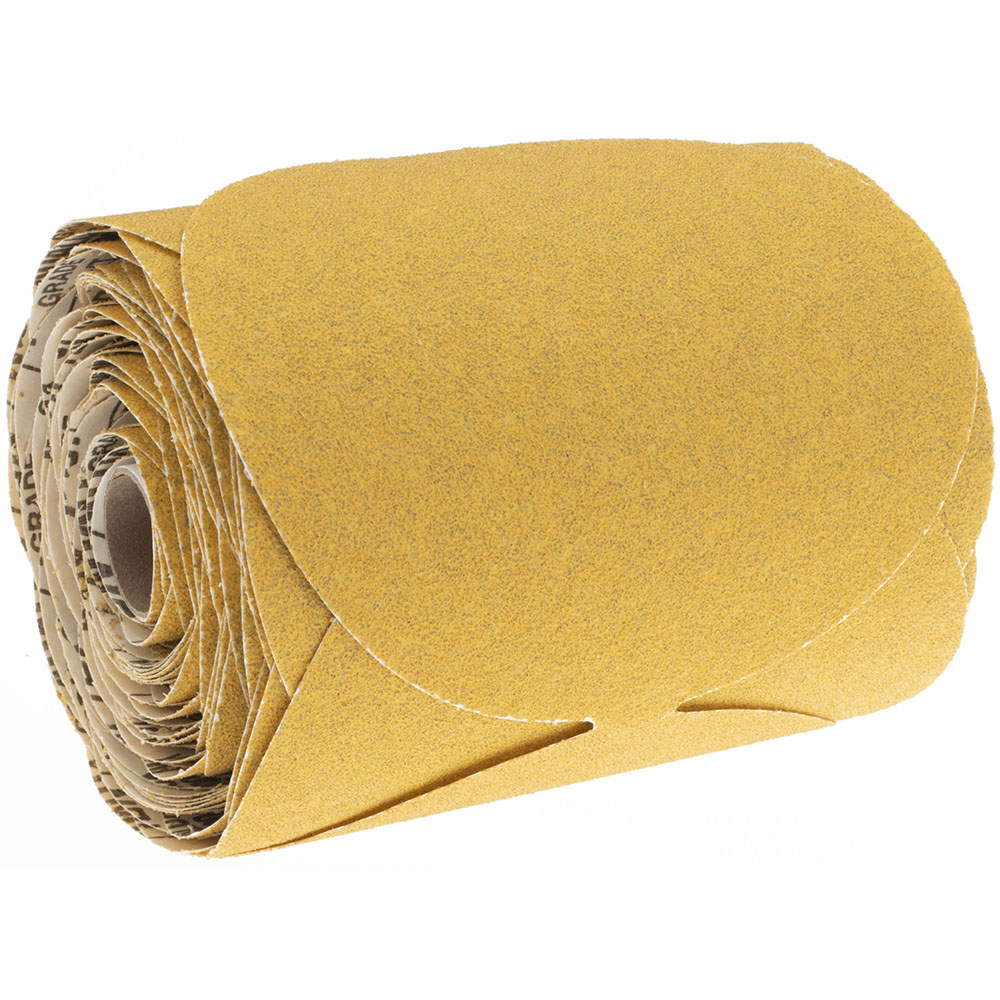 Norton 6" Diam, 60 Grit Aluminum Oxide Adhesive PSA Disc 06946503