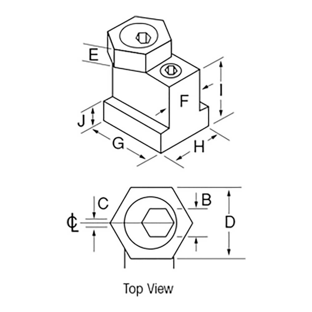 Mitee-Bite - Fixture Clamp T-Slot Set: 12 Pc, 1/2-13 Stud Thread