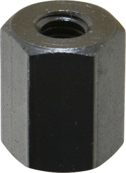 M6x1.00 Metric Coarse, 16mm OAL Steel Standard Coupling Nut