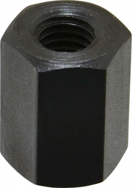 M8x1.25 Metric Coarse, 19mm OAL Steel Standard Coupling Nut