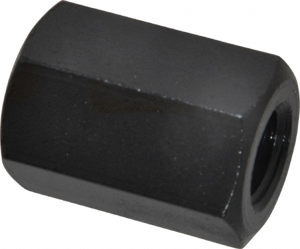 M16x2.00 Metric Coarse, 40mm OAL Steel Standard Coupling Nut