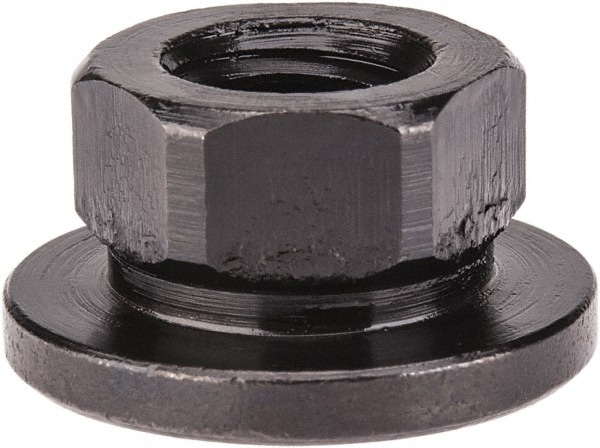 M8x1.25, 19mm Flange Diam, 10mm High, 13mm Across Flats, Flange Nut