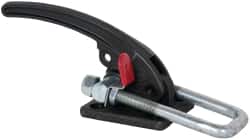 De-Sta-Co 385 Pull-Action Latch Clamp: Horizontal, 7,500 lb, U-Hook, Flanged Base 