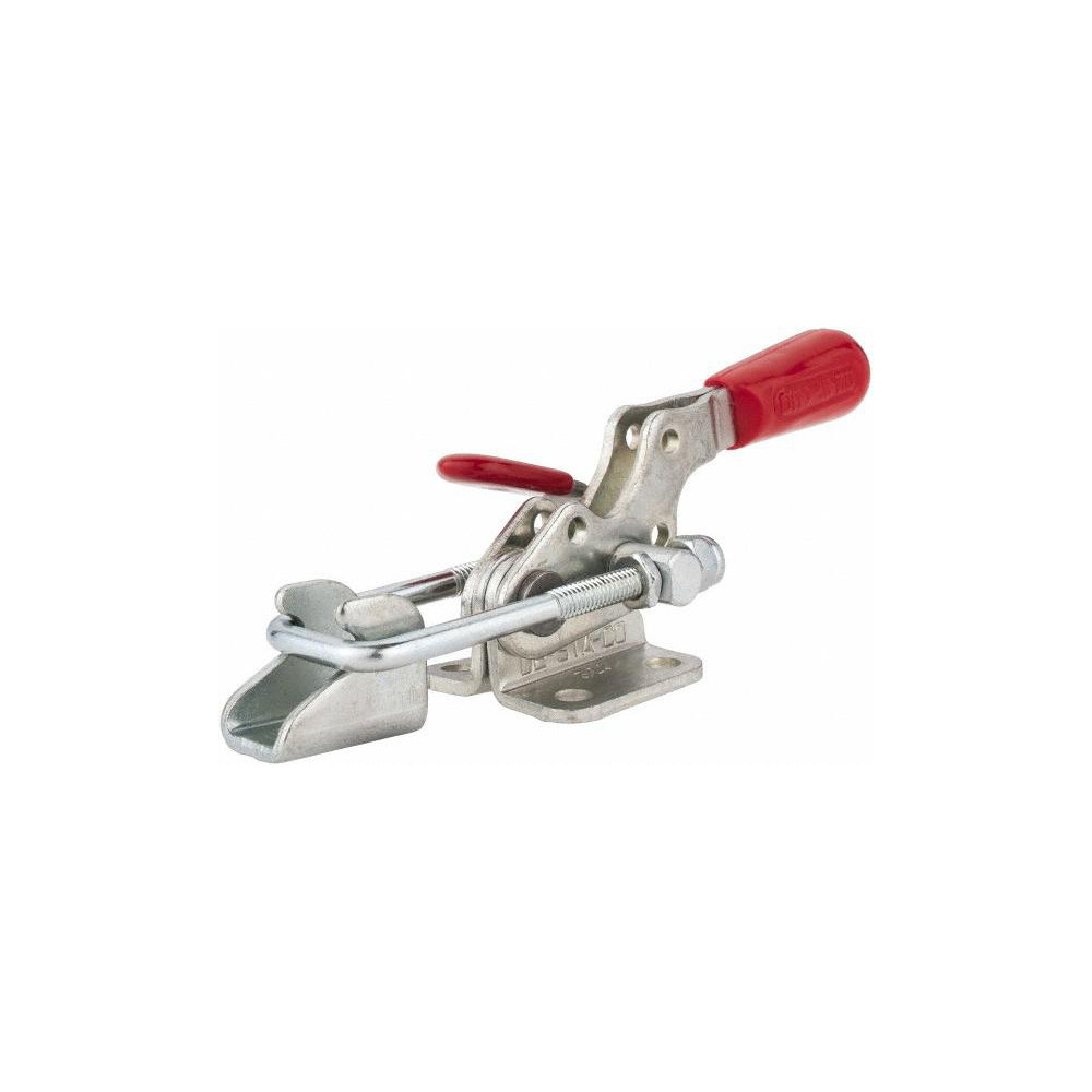POWERTEC 20333 Pull-Action Toggle Latch Clamp – 400 Lbs Capacity, 4-Pack, Adjustable, Zinc-Plated