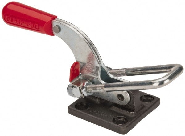 De-Sta-Co 375 Pull-Action Latch Clamp: Horizontal, 4,000 lb, U-Hook, Flanged Base 