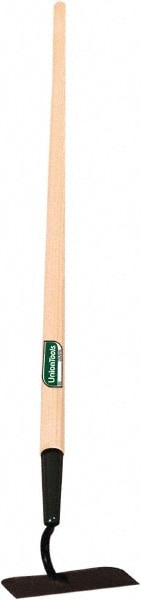 Garden Hoe: 4-3/4" Wide, Square, Steel