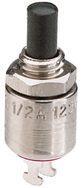 Push-Button Switch: 0.281" Mounting Hole Dia, Momentary (MO)