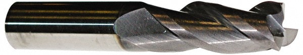 ProMax 106-02414 Corner Radius End Mill: 3/8" Dia, 7/8" LOC, 0.02" Radius, 3 Flutes, Solid Carbide 