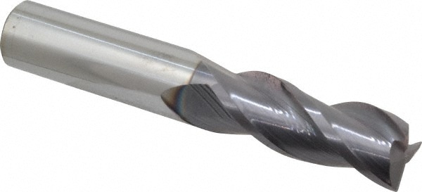 ProMax 106-03214 Corner Radius End Mill: 1/2" Dia, 1-1/4" LOC, 0.02" Radius, 3 Flutes, Solid Carbide 