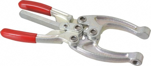 5337.87 N Load Capacity, 2.56" Throat Depth, 9.19" OAL, Carbon Steel, C Style Plier Clamp