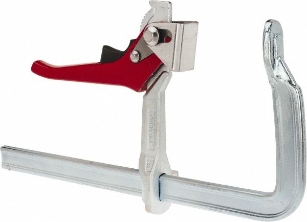 Sliding Arm Bar Clamp: 5.5000" Throat Depth - 1200 lb Clamping Pressure, Series LC