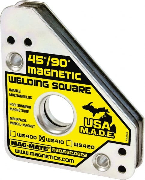 Mag-Mate WS410 3-3/4" Wide x 3/4" Deep x 4-3/8" High, Rare Earth Magnetic Welding & Fabrication Square 