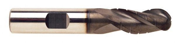 ProMax 122-04814 Ball End Mill: 0.75" Dia, 1.625" LOC, 3 Flute, Solid Carbide 