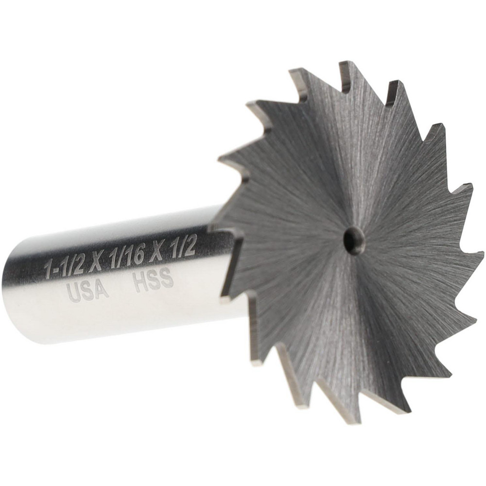 Made in USA Woodruff Keyseat Cutter 11/2" Cut Dia, 1/16" Cut Width