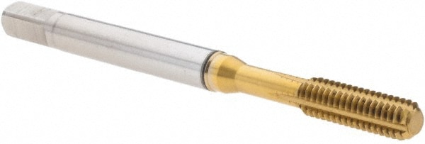 Thread Forming Tap: M4x0.70 Metric Coarse, 6HX Class of Fit, Bottoming, Cobalt, TiN Coated
