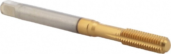 Thread Forming Tap: M5x0.80 Metric Coarse, 6HX Class of Fit, Bottoming, Cobalt, TiN Coated