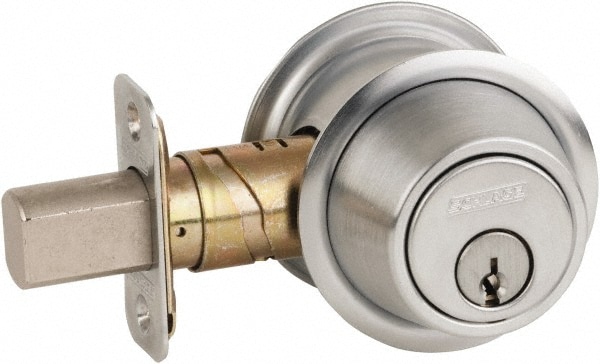 Schlage B562P 626 1-3/8 to 1-3/4" Door Thickness, Satin Chrome Finish, Double Cylinder Deadbolt Image