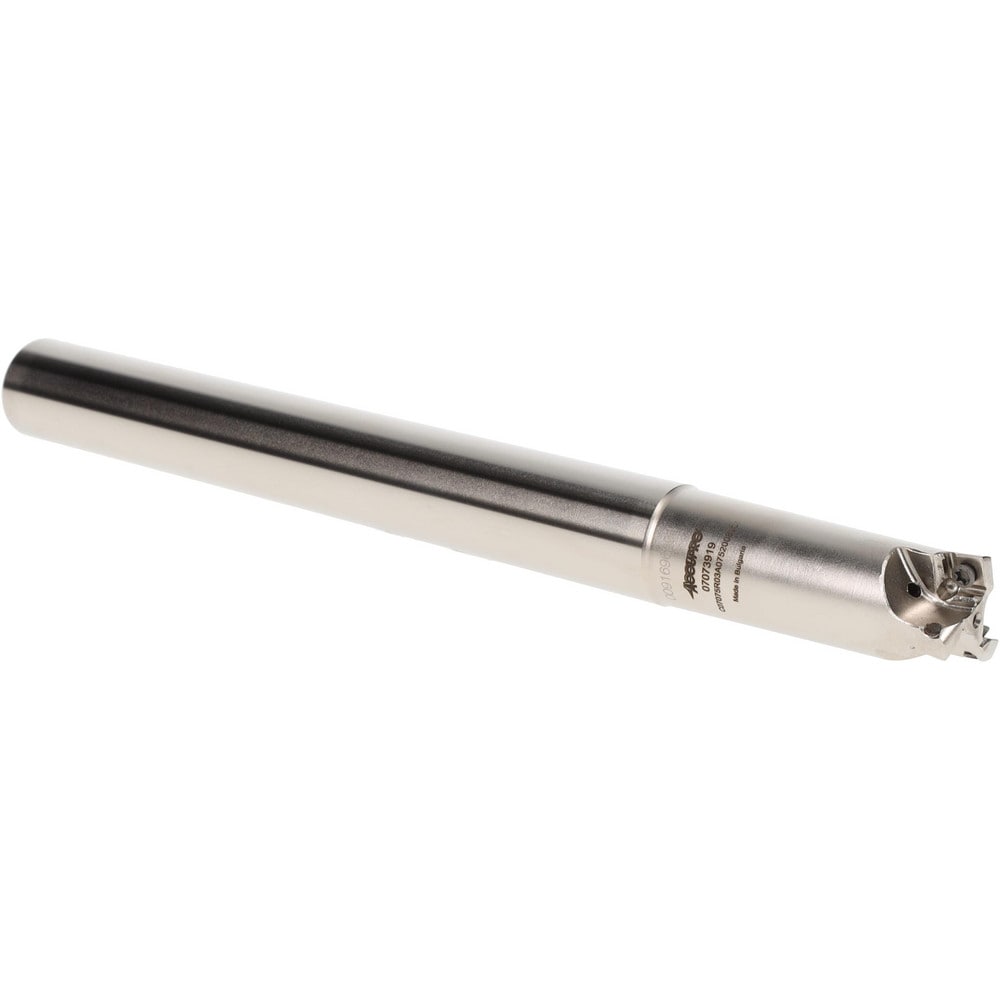 Indexable High-Feed End Mills; Minimum Cutting Diameter (Inch): 3/4 ; Maximum Cutting Diameter (Inch): 1.5350 ; Maximum Depth of Cut (Decimal Inch): 0.0315 ; Toolholder Style: C-SSM ; Shank Type: Straight ; Shank Diameter (Decimal Inch): 0.75