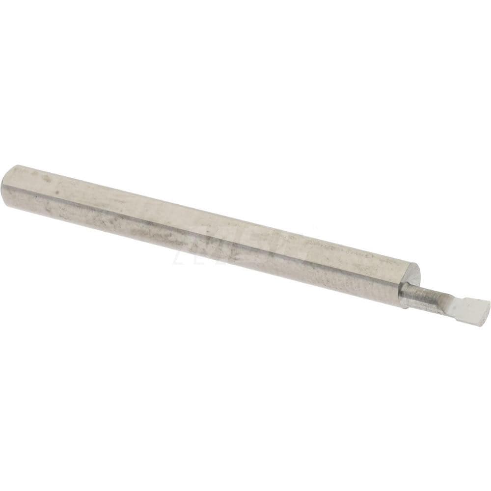 Accupro B080200R Corner Radius Boring Bar: 0.08" Min Bore, 13/64" Max Depth, Right Hand Cut, Submicron Solid Carbide 