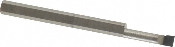 Accupro B100400R Corner Radius Boring Bar: 0.1" Min Bore, 0.4" Max Depth, Right Hand Cut, Submicron Solid Carbide 