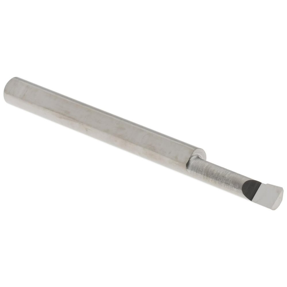 Corner Radius Boring Bar: 0.1" Min Bore, 0.4" Max Depth, Right Hand Cut, Submicron Solid Carbide