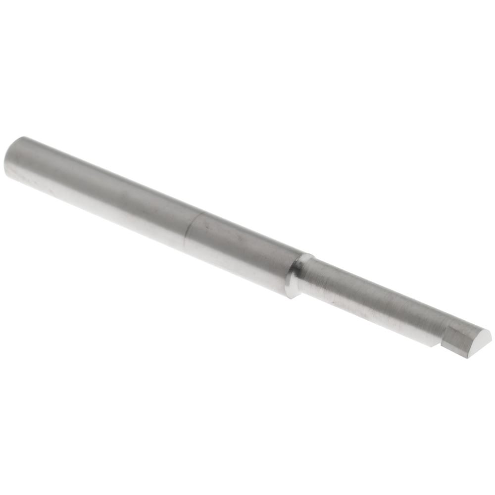 Corner Radius Boring Bar: 0.11" Min Bore, 1/2" Max Depth, Right Hand Cut, Submicron Solid Carbide